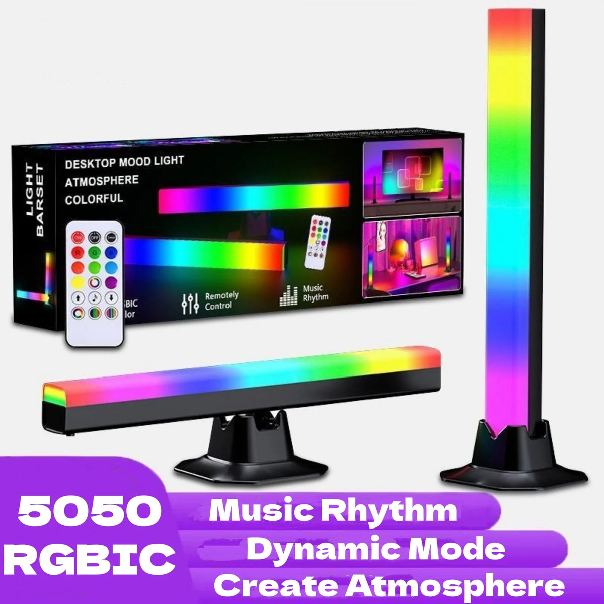 SpectralDesk RGBIC Smart Dual LED Light Bars