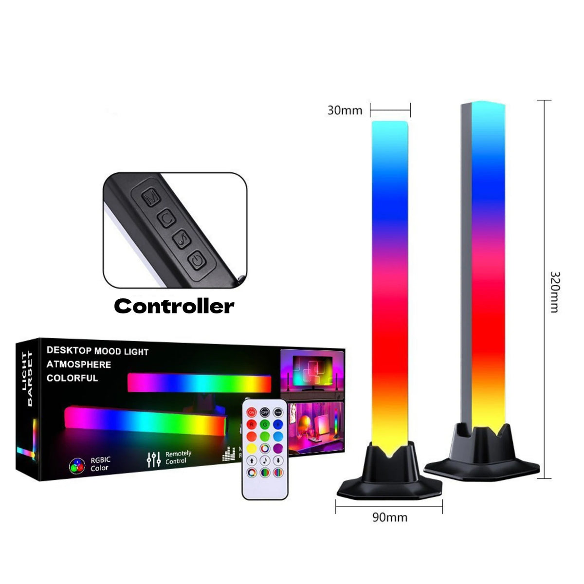 SpectralDesk RGBIC Smart Dual LED Light Bars