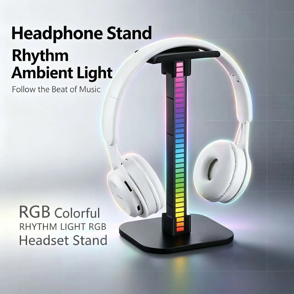 SpectralDesk Rhythm-Sync RGB Headphone Stand