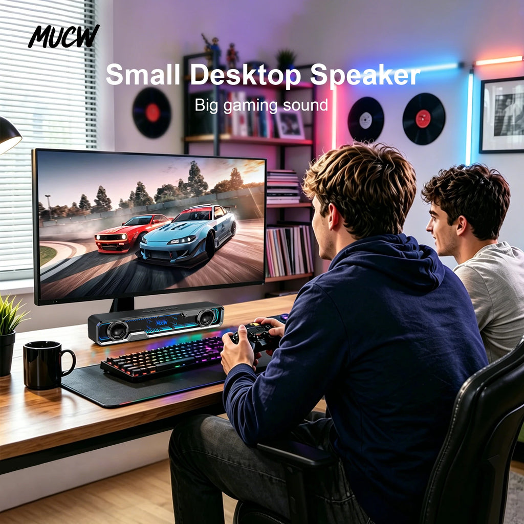 SpectralDesk CyberPulse RGB Desktop Soundbar